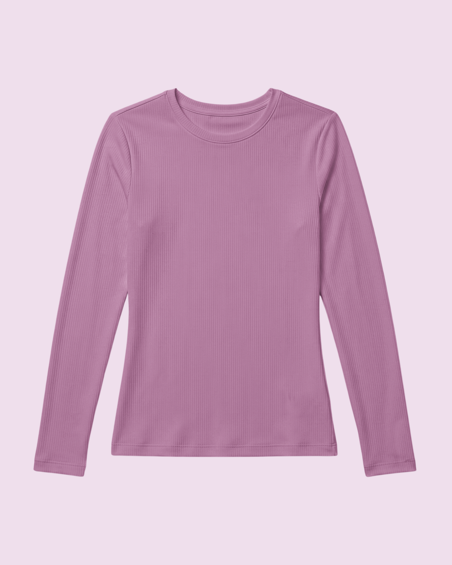 Women's Ribbed Long-Sleeve Underscrub Lilac