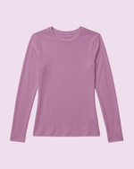 Women's Ribbed Long-Sleeve Underscrub Lilac