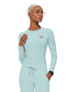 Women's Seamless Long-sleeve Underscrub Sky Blue