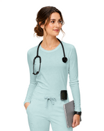 Women's Supersoft Long-Sleeve Underscrub Sky Blue