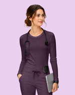 Women's Supersoft Long-Sleeve Underscrub Deep Eggplant
