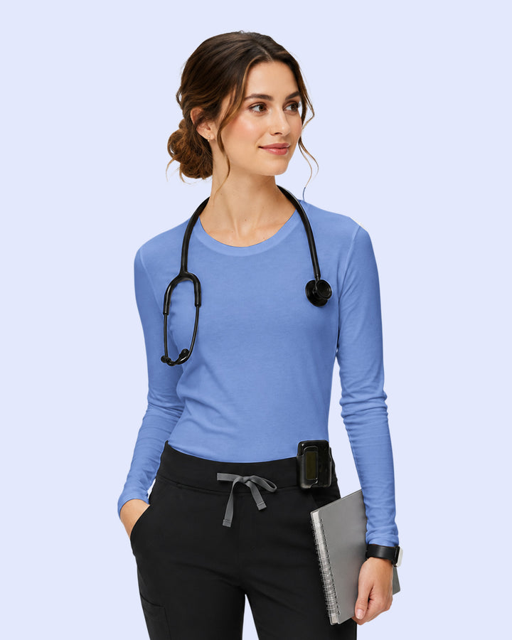 Women's Supersoft Long-Sleeve Underscrub Ceil Blue