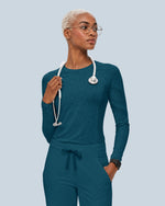 Women's Seamless Long-sleeve Underscrub Caribbean Blue