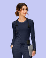 Women's Supersoft Long-Sleeve Underscrub Navy