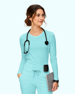 Women's Supersoft Long-Sleeve Underscrub Surf