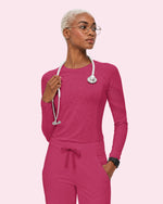 Women's Seamless Long-sleeve Underscrub Wild Berry