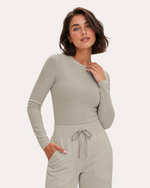 Women's Ribbed Long-Sleeve Underscrub Birch