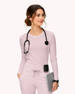 Women's Supersoft Long-Sleeve Underscrub Rose Quartz