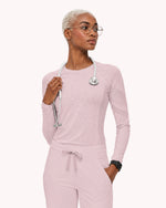 Women's Seamless Long-sleeve Underscrub Rose Quartz