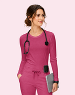 Women's Supersoft Long-Sleeve Underscrub Wild Berry