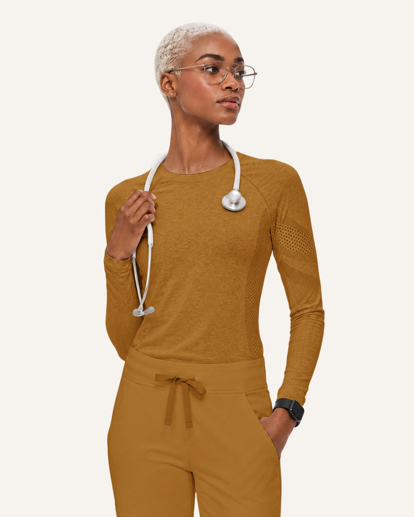 Women's Seamless Long-sleeve Underscrub Cider