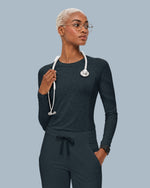 Women's Seamless Long-sleeve Underscrub Dark Harbor
