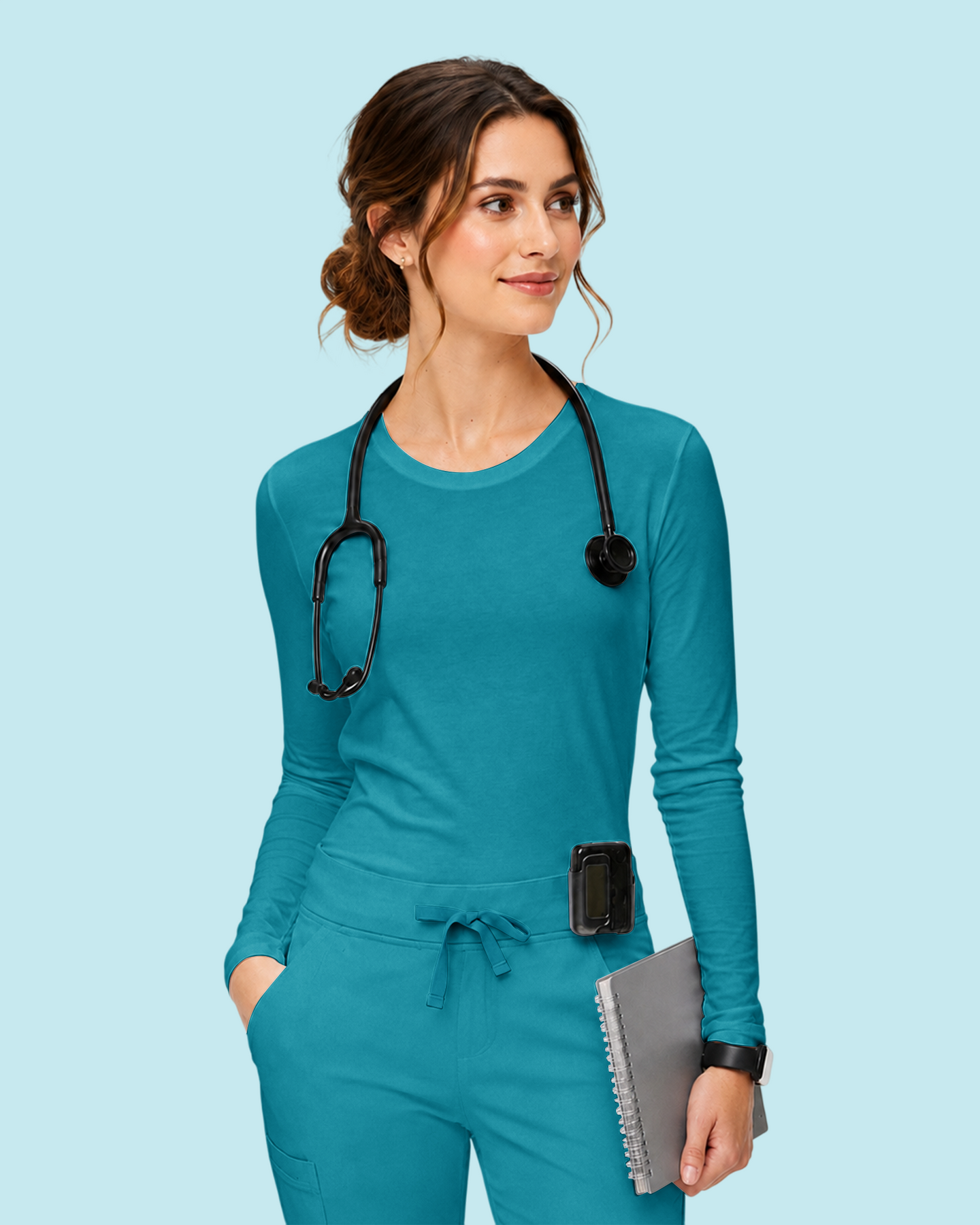 Women's Supersoft Long-Sleeve Underscrub Marina