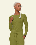 Women's Seamless Long-sleeve Underscrub Avocado