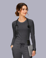 Women's Supersoft Long-Sleeve Underscrub Pewter