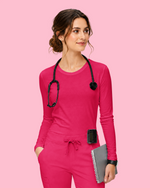 Women's Supersoft Long-Sleeve Underscrub Sangria