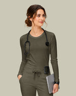Women's Supersoft Long-Sleeve Underscrub Olive