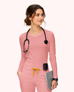 Supersoft Long-Sleeve Underscrub Candlelight Peach