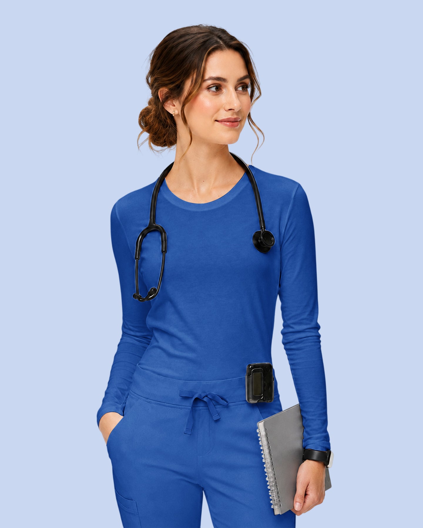 Women's Supersoft Long-Sleeve Underscrub Royal Blue