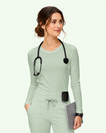 Women's Supersoft Long-Sleeve Underscrub Mint