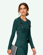 Women's Supersoft Long-Sleeve Underscrub Midnight Green