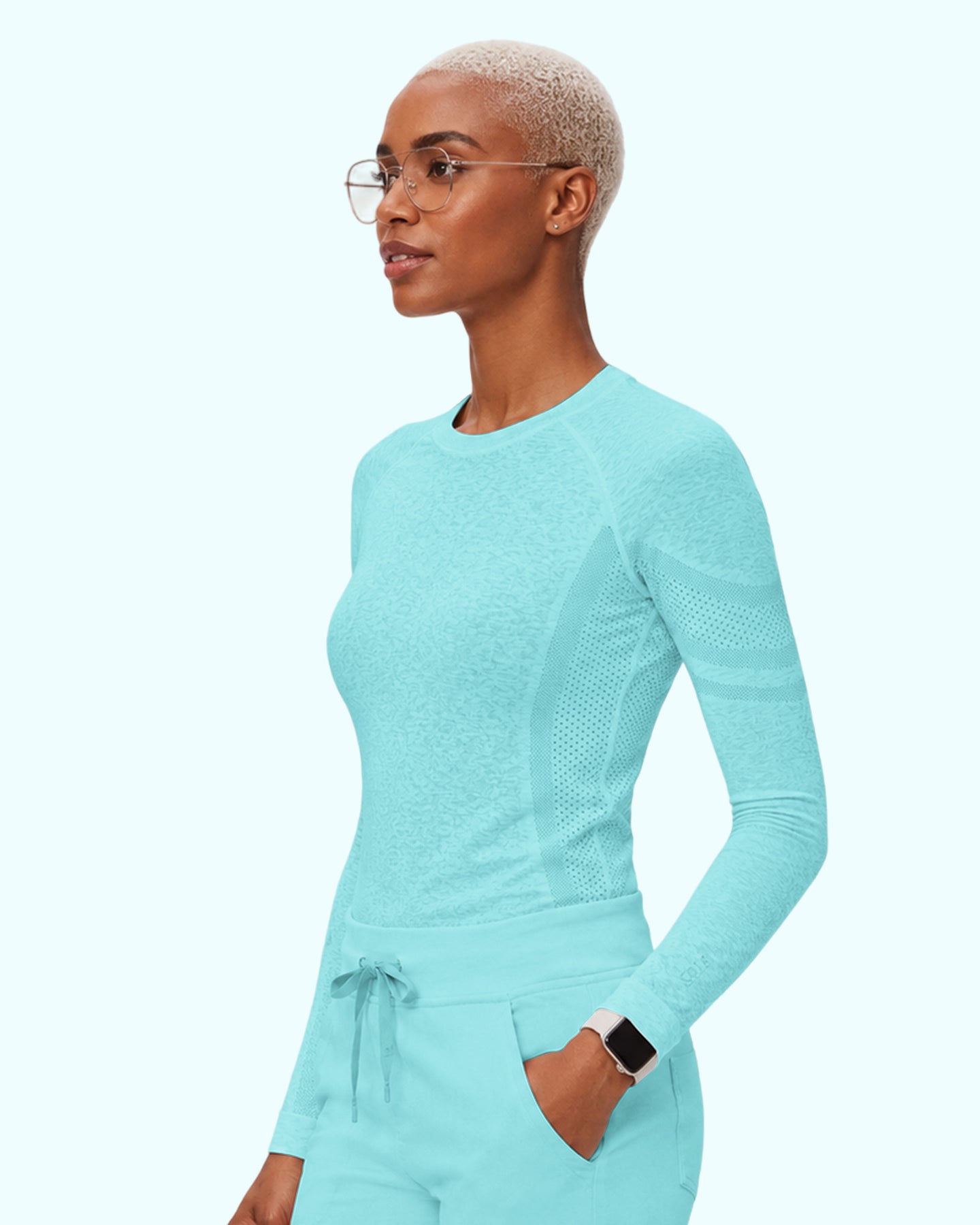 Women's Seamless Long-sleeve Underscrub Surf