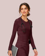 Women's Supersoft Long-Sleeve Underscrub Burgundy