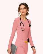 Supersoft Long-Sleeve Underscrub Candlelight Peach