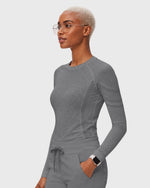 Women's Seamless Long-sleeve Underscrub Heather Gray