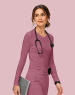 Women's Supersoft Long-Sleeve Underscrub Mauve