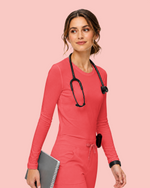 Women's Supersoft Long-Sleeve Underscrub Coral