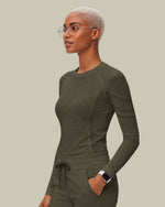 Women's Seamless Long-sleeve Underscrub Olive