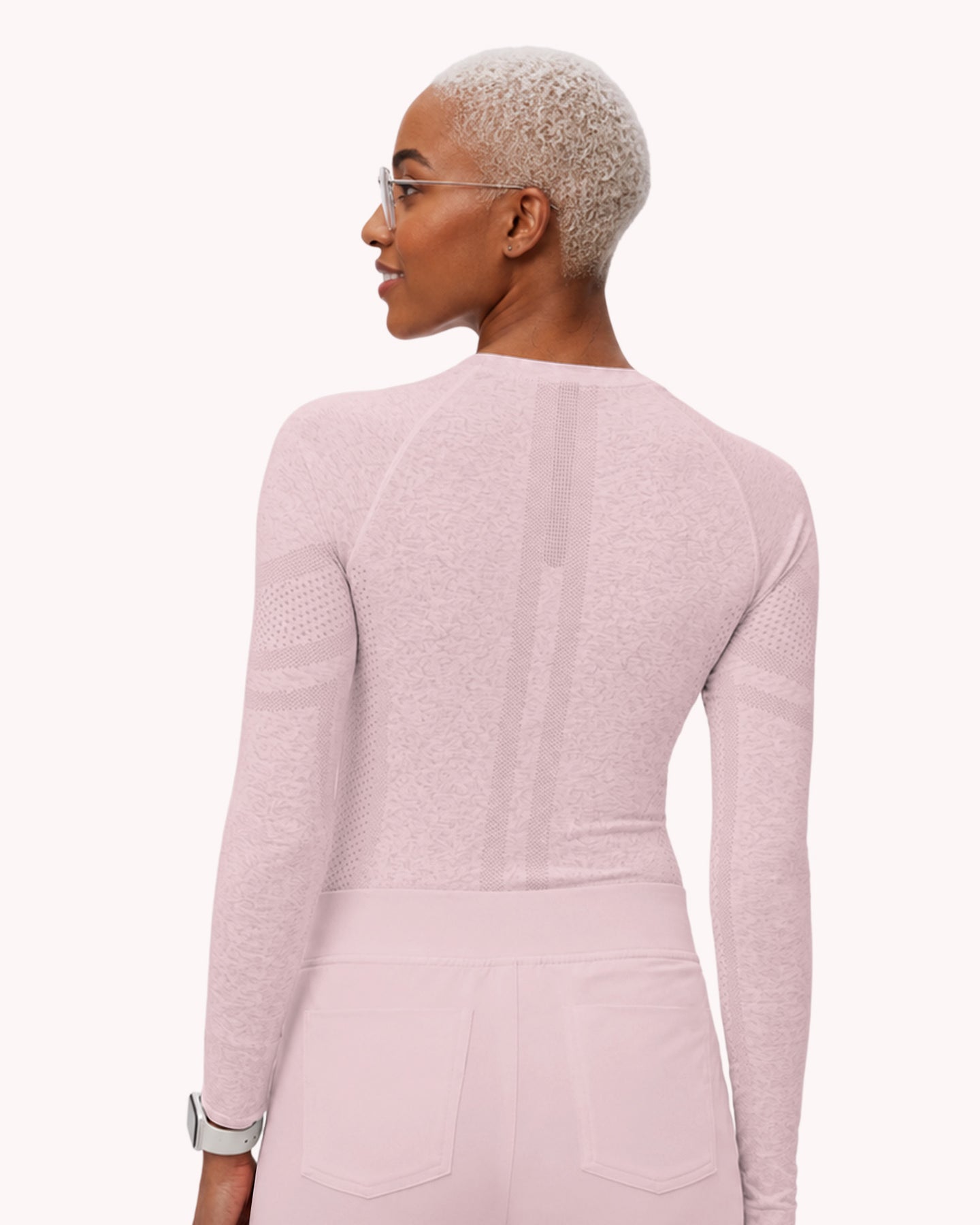 Women's Seamless Long-sleeve Underscrub Rose Quartz