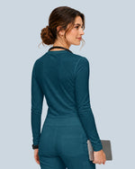 Women's Supersoft Long-Sleeve Underscrub Caribbean Blue