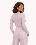 Women's Ribbed Long-Sleeve Underscrub Rose Quartz