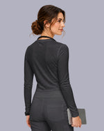 Women's Supersoft Long-Sleeve Underscrub Pewter