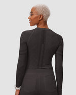 Women's Seamless Long-sleeve Underscrub Charcoal