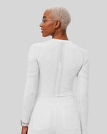 Women's Seamless Long-sleeve Underscrub White