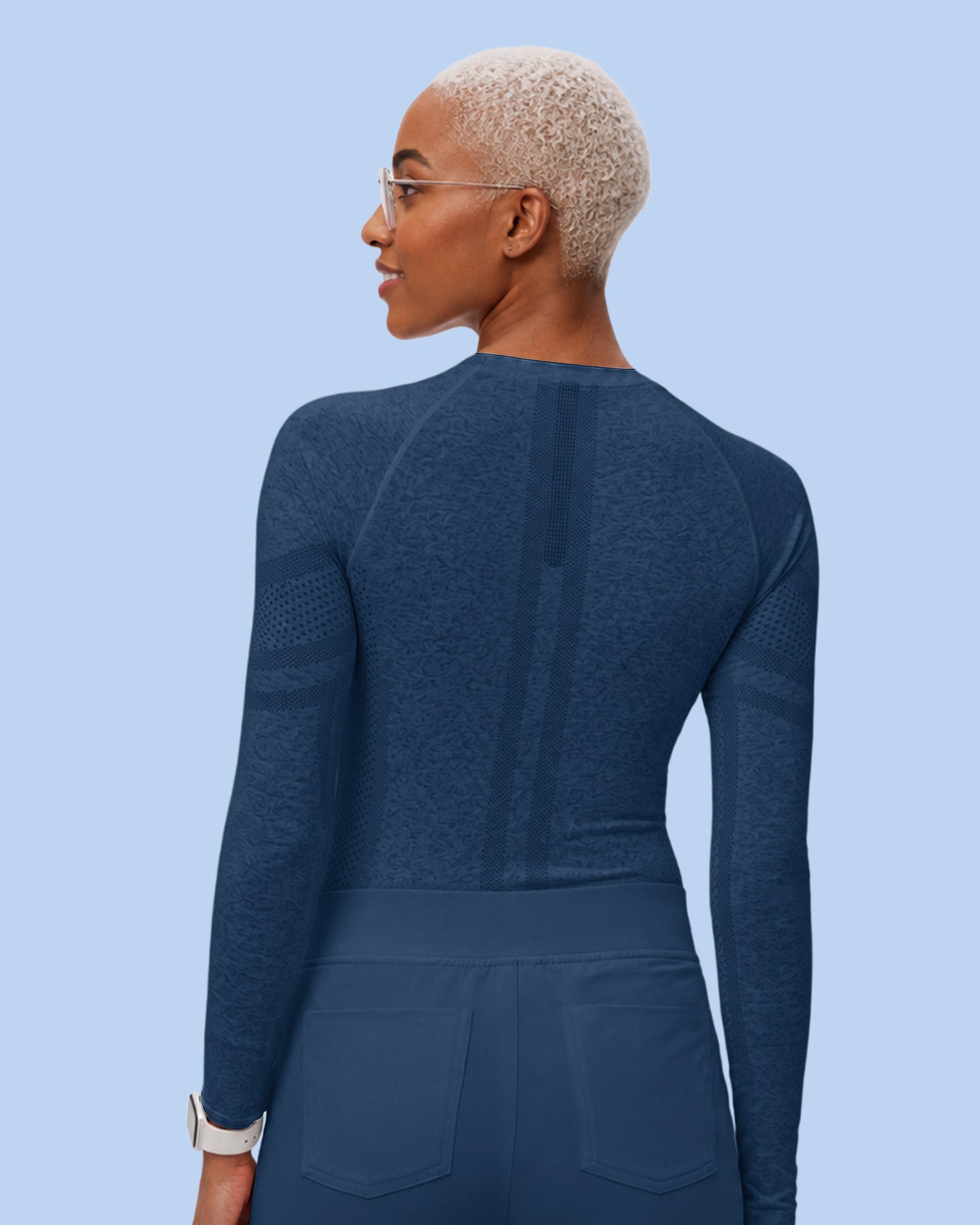 Women's Seamless Long-sleeve Underscrub Ocean