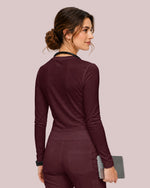 Women's Supersoft Long-Sleeve Underscrub Burgundy