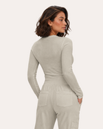 Women's Ribbed Long-Sleeve Underscrub Birch