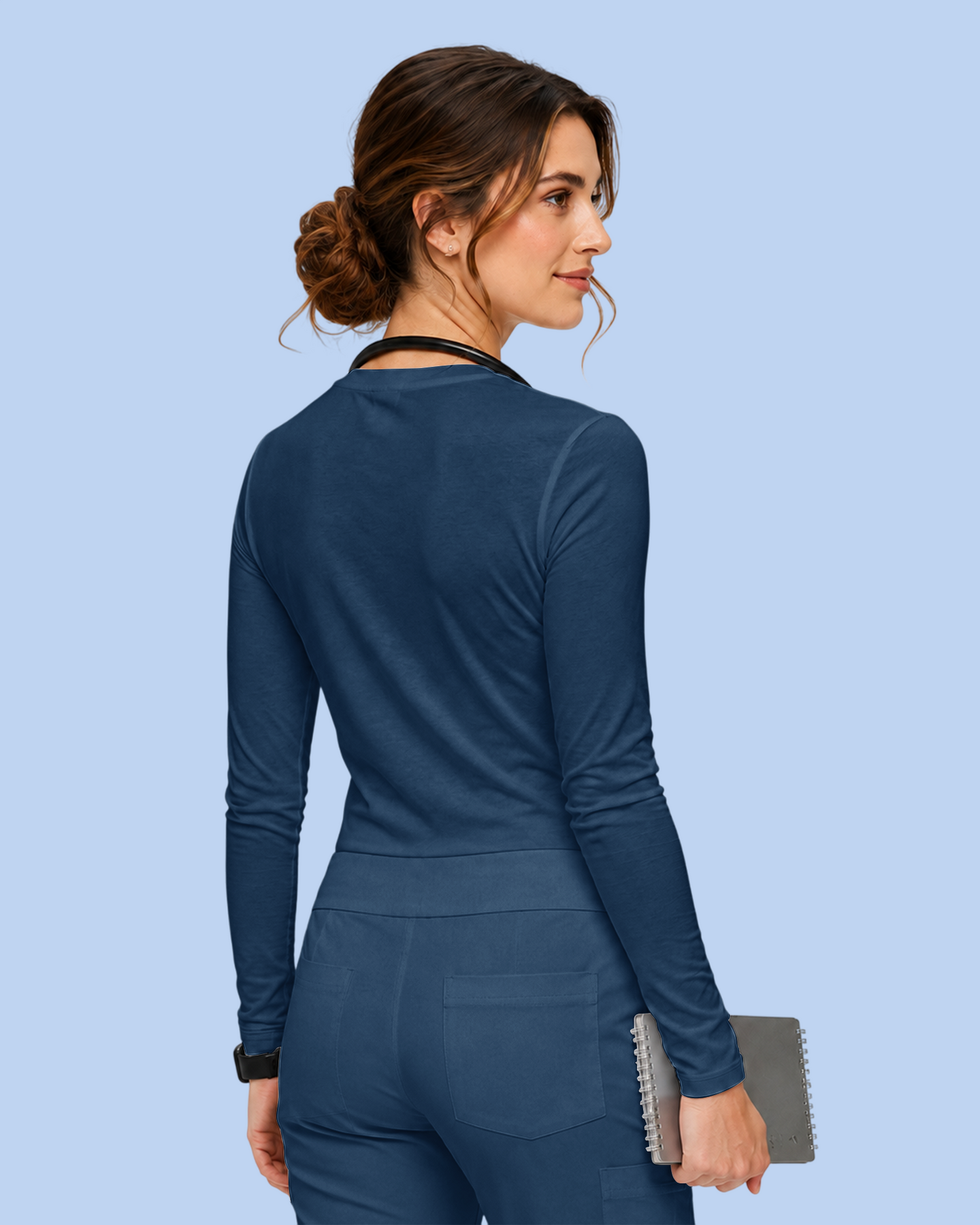 Women's Supersoft Long-Sleeve Underscrub Ocean