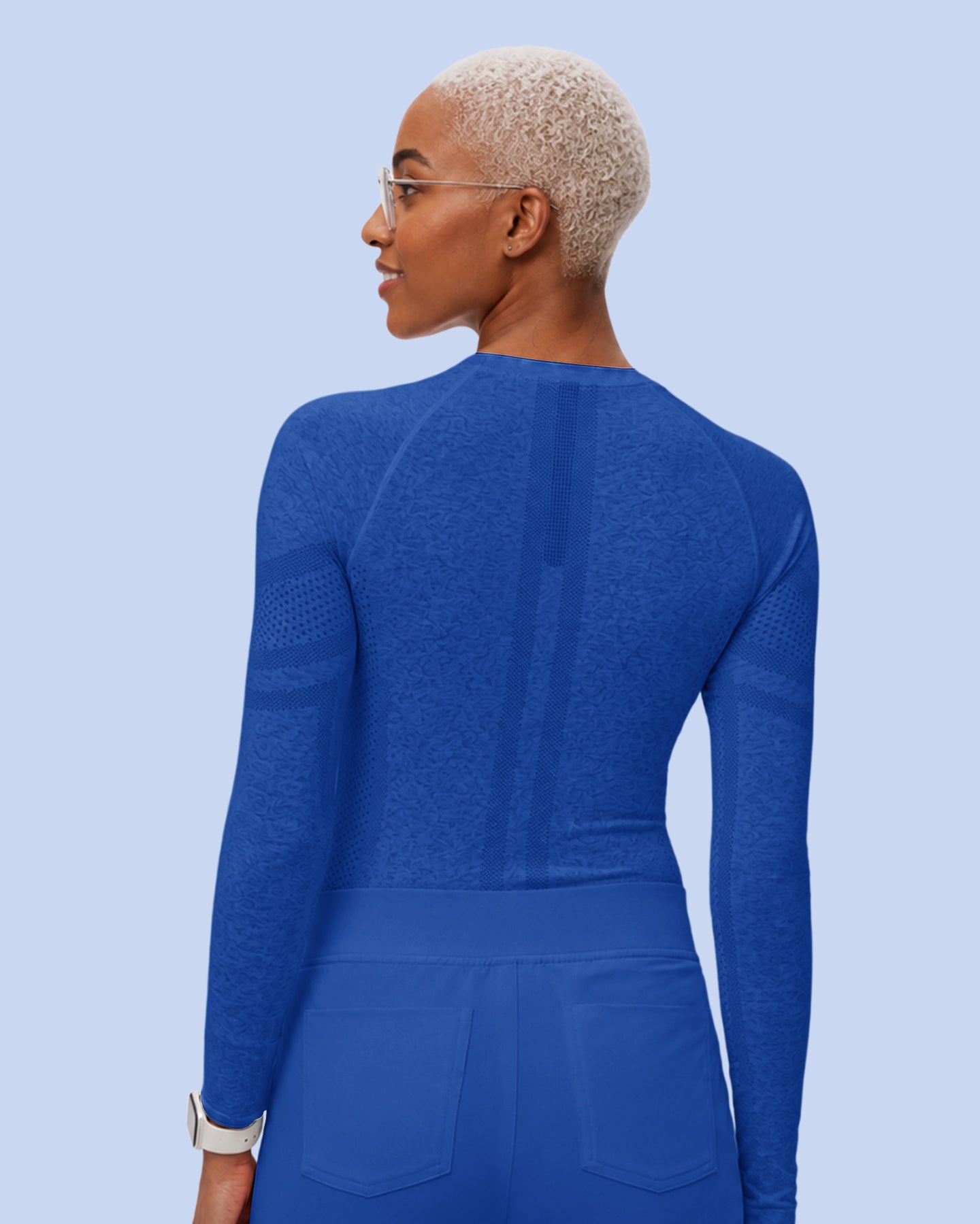 Women's Seamless Long-sleeve Underscrub Royal Blue