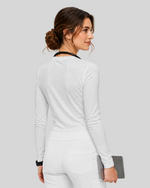 Women's Supersoft Long-Sleeve Underscrub White