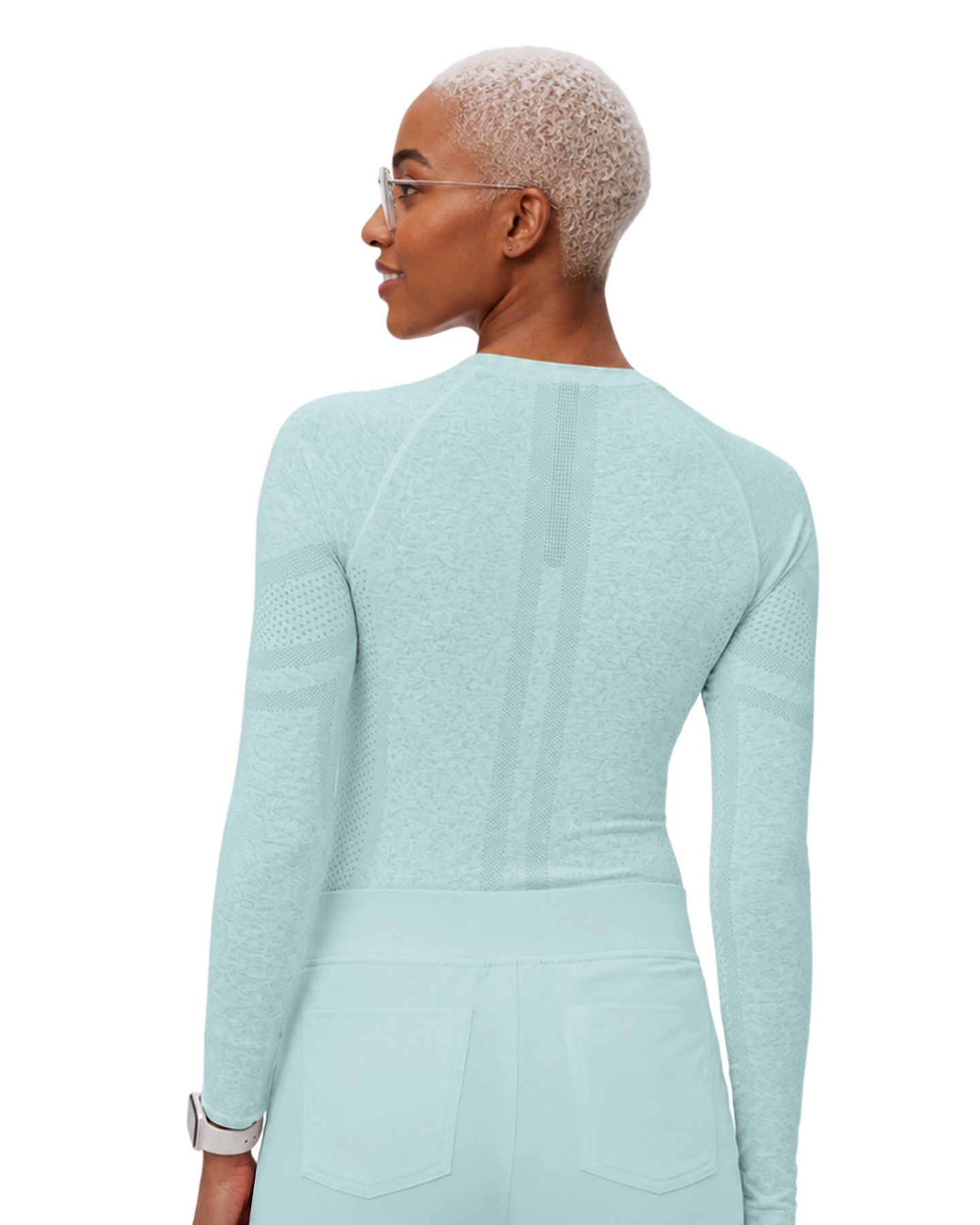 Women's Seamless Long-sleeve Underscrub Sky Blue
