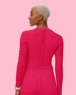 Women's Seamless Long-sleeve Underscrub Sangria