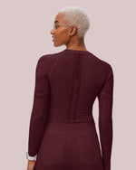 Women's Seamless Long-sleeve Underscrub Burgundy