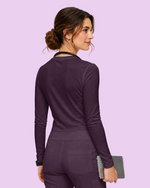 Women's Supersoft Long-Sleeve Underscrub Deep Eggplant