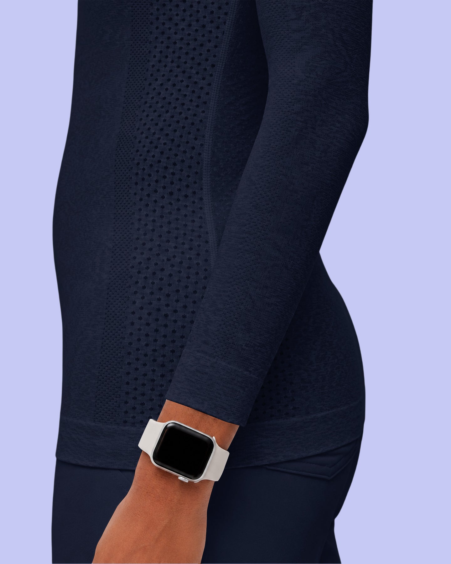 Women's Seamless Long-sleeve Underscrub Navy