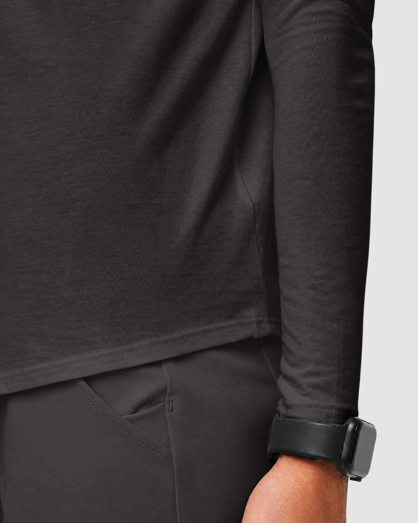 Women's Supersoft Long-Sleeve Underscrub Charcoal